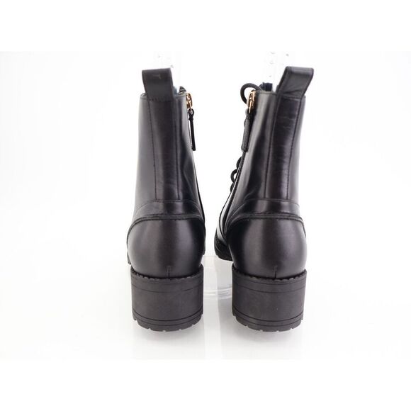 Cole Haan Women's Camea Combat Boot Size 8 B Black Leather Lace Up Block Heel - Picture 5 of 11